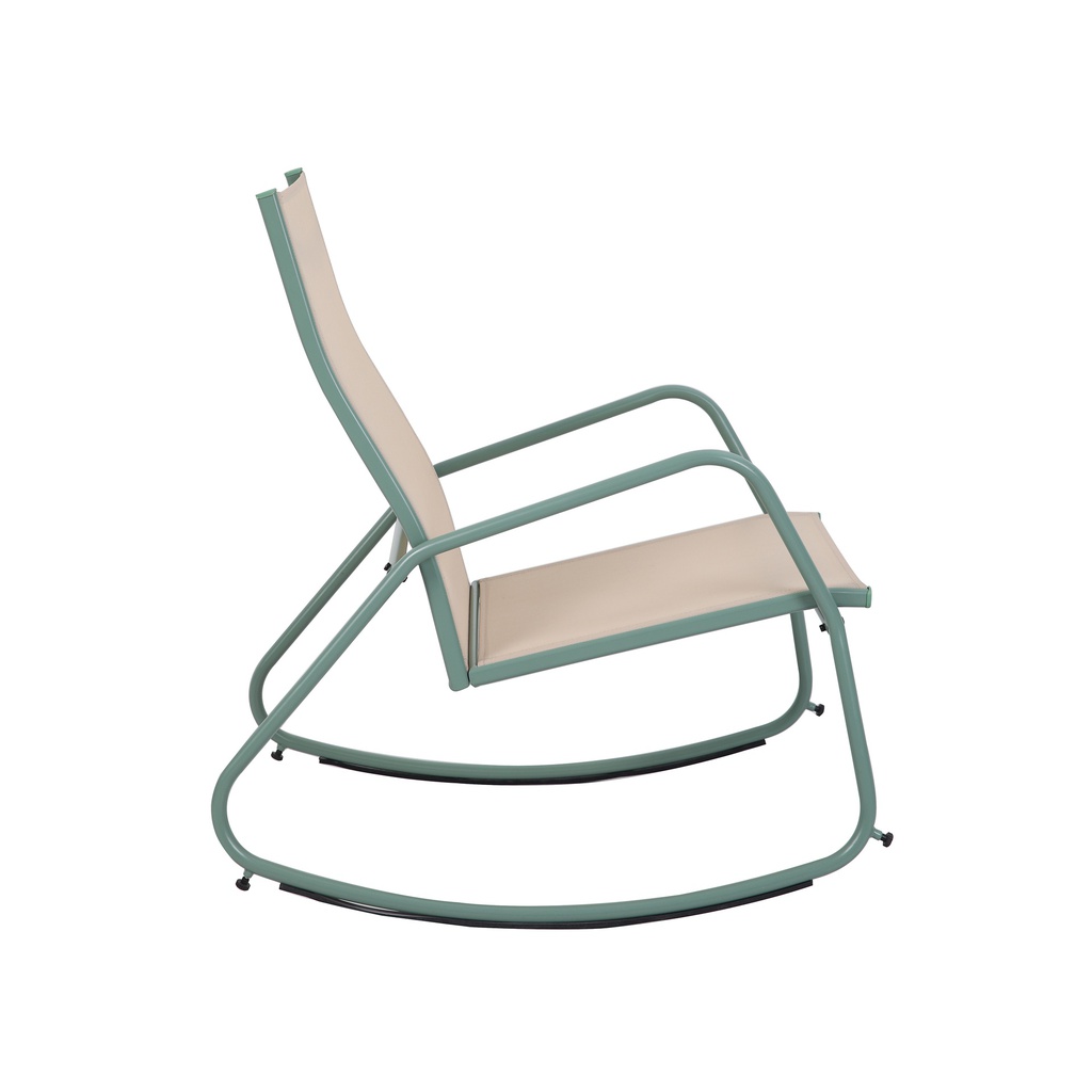 Brody Rocking Chair - Green-Beige