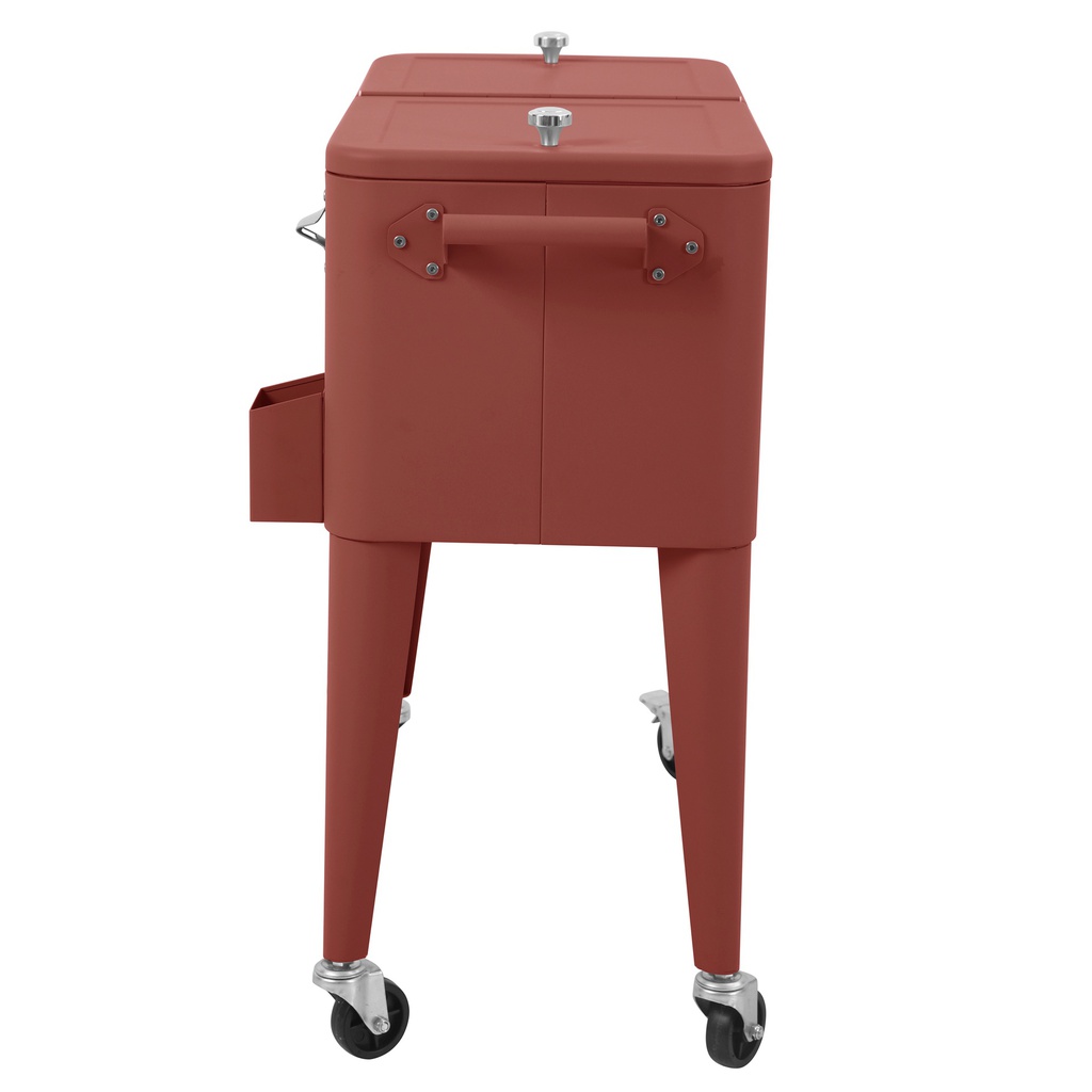 Icy Rolling Cooler Cart - Terracotta