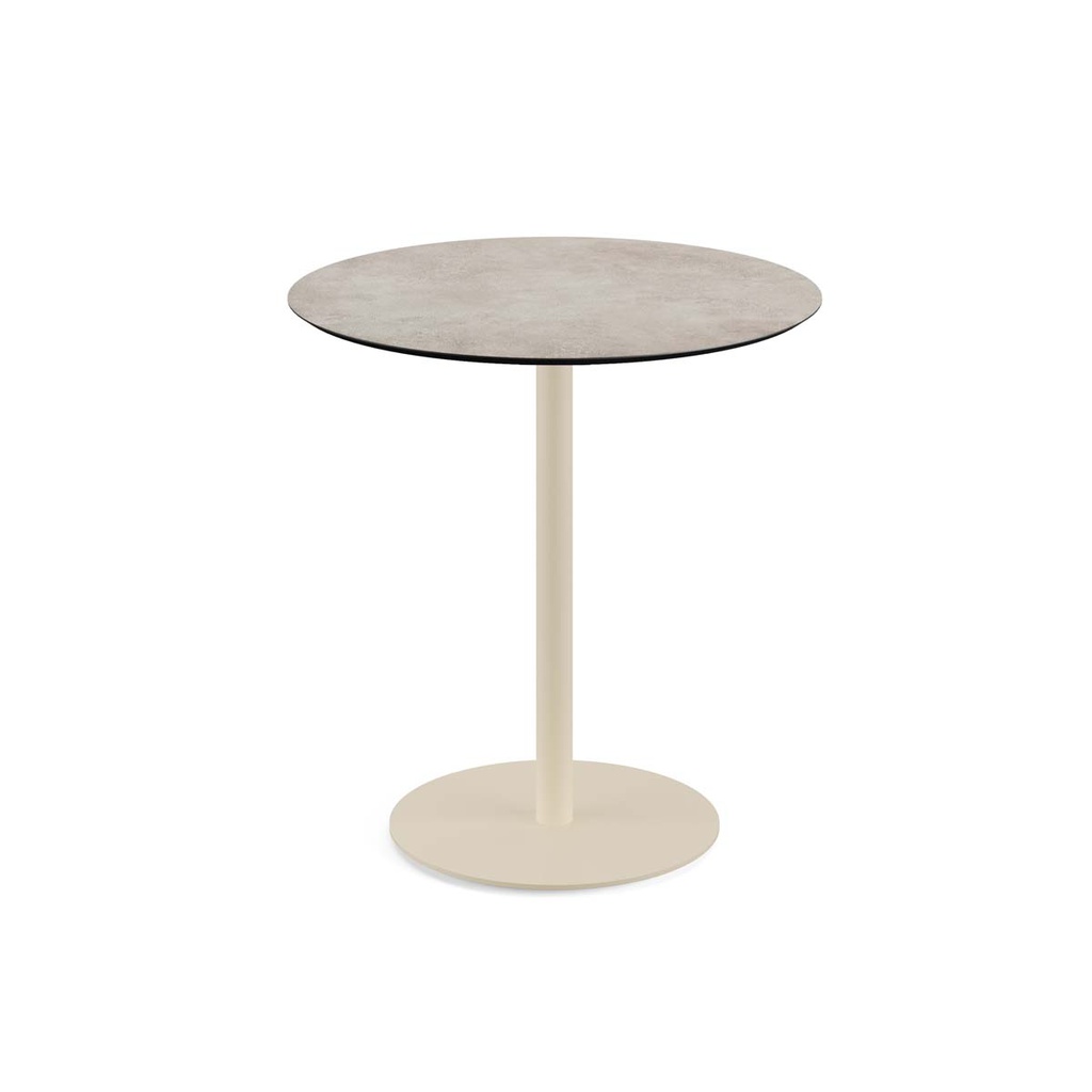 Urban Terrace Table Sand Frame - Moonstone HPL Ø70 cm