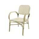 Felix Rattan Chair - Bamboo/White-Black