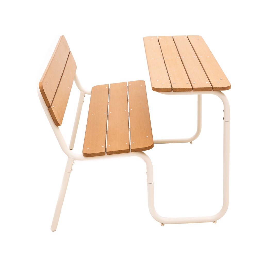 Soullmate Picnic Table - Beige-Polywood