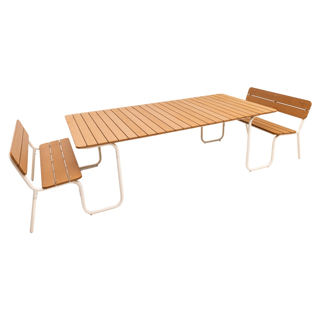 Soullmate Picnic Table Extra Large - Beige-Polywood