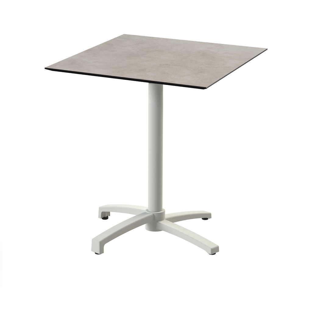 X Cross Bistro Table (Sand-Moonstone HPL) 70x70 cm