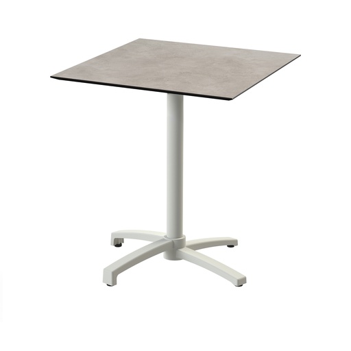 [110091377] X Cross Bistro Table (Sand-Moonstone HPL) 70x70 cm