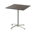 X Cross Bistro Table (Sand-Midnight Marble HPL) 70x70 cm