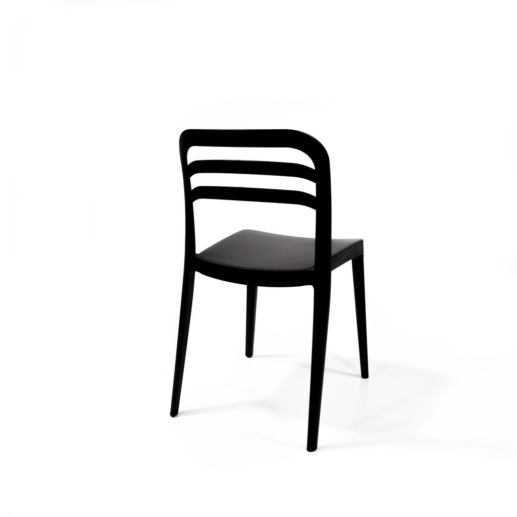 Wave Stack Chair Black