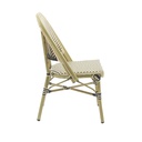Paris Bistro Chair - Bamboo/White-Black