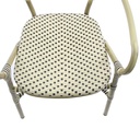 Tango Rattan Chair - Bamboo/White-Black