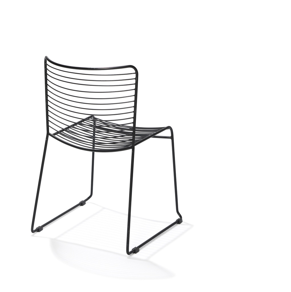 Wire Stack Chair Black