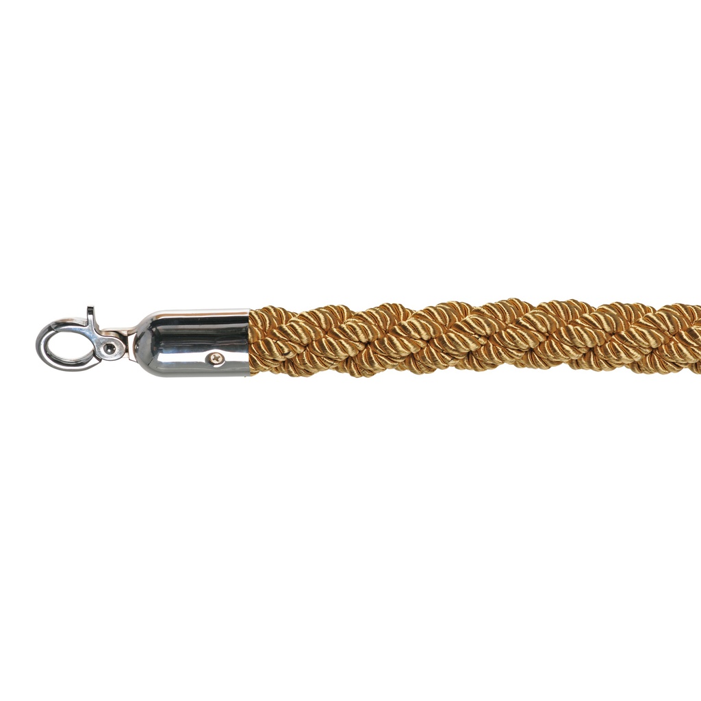 Luxury Barrier Post Rope - Gold/Chrome