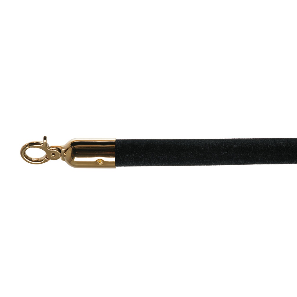 Velvet Barrier Cord - Black/Brass