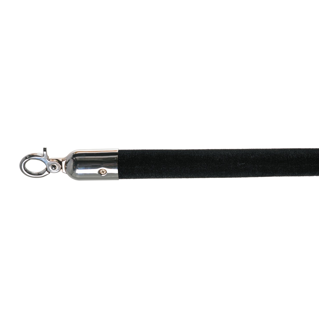 Velvet Barrier Cord - Black/Chrome