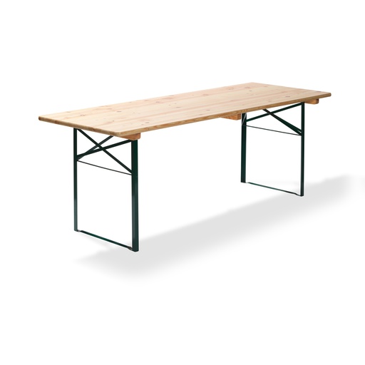 [30050] Table de brasseur 220x50x78 cm (Vert)