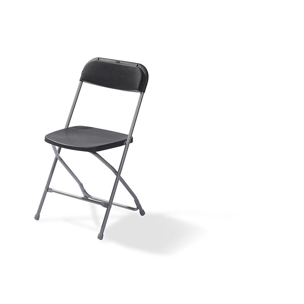 Budget chaise pliable et empilable Gris/Noir