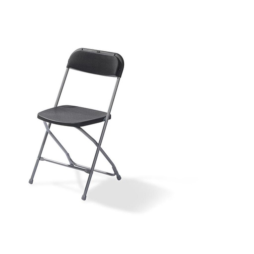 [50110] Budget Folding Chair Grey - Black