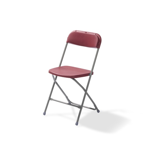 [50130] Budget Folding Chair Grey - Bordeaux