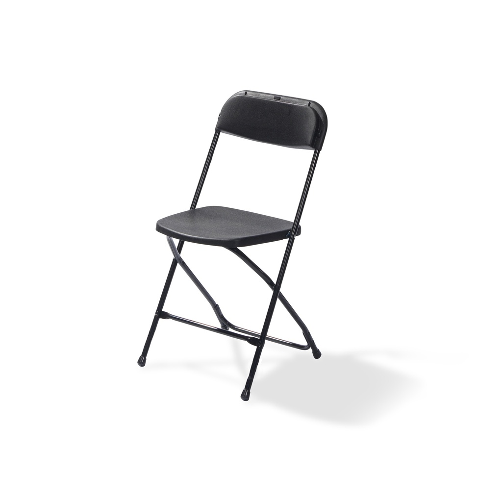 Budget chaise pliable et empilable Noir/Noir