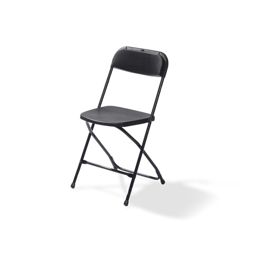[50160] Budget chaise pliable et empilable Noir/Noir