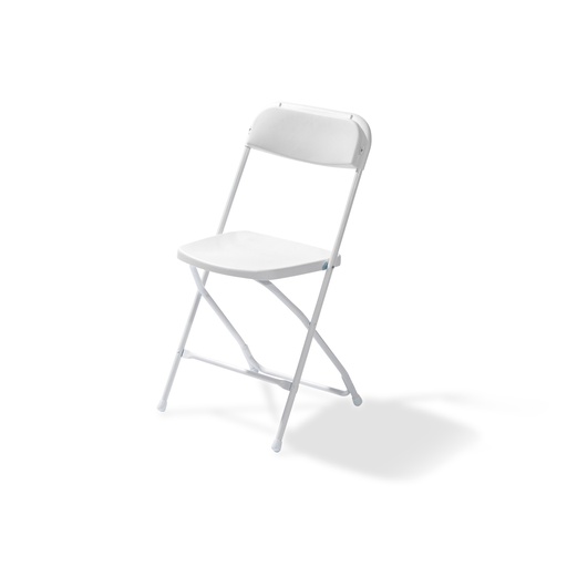 [50170] Budget Folding Chair White - White