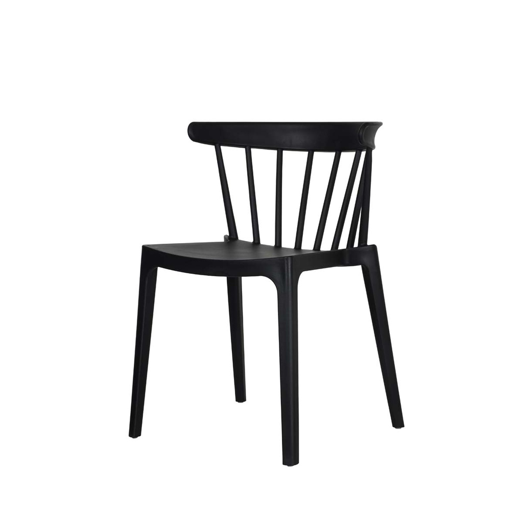 Windson chaise empilable Noir