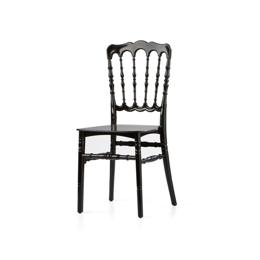 [50400BL] Napoleon chaise empilable Noir