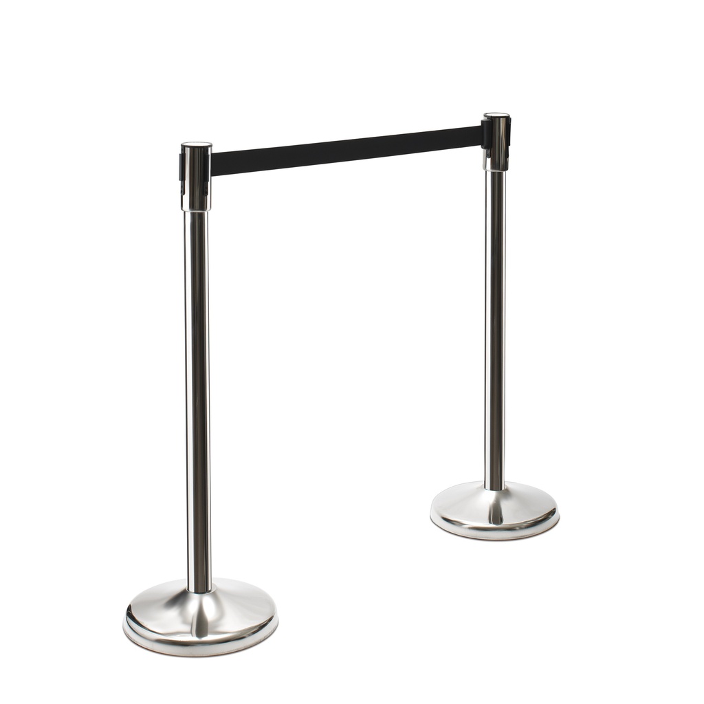 Trendy Barrier Post Chrome with Black belt