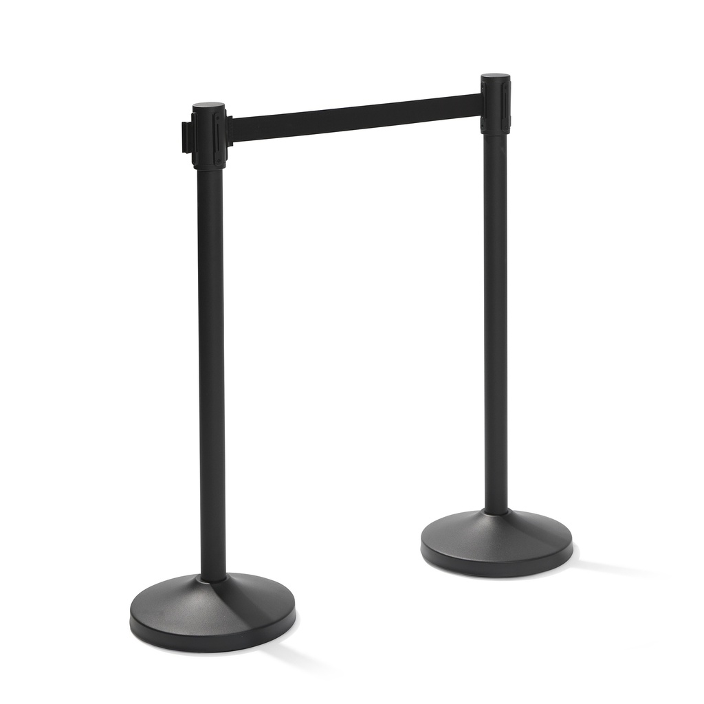 Trendy Barrier Post Black with Black belt