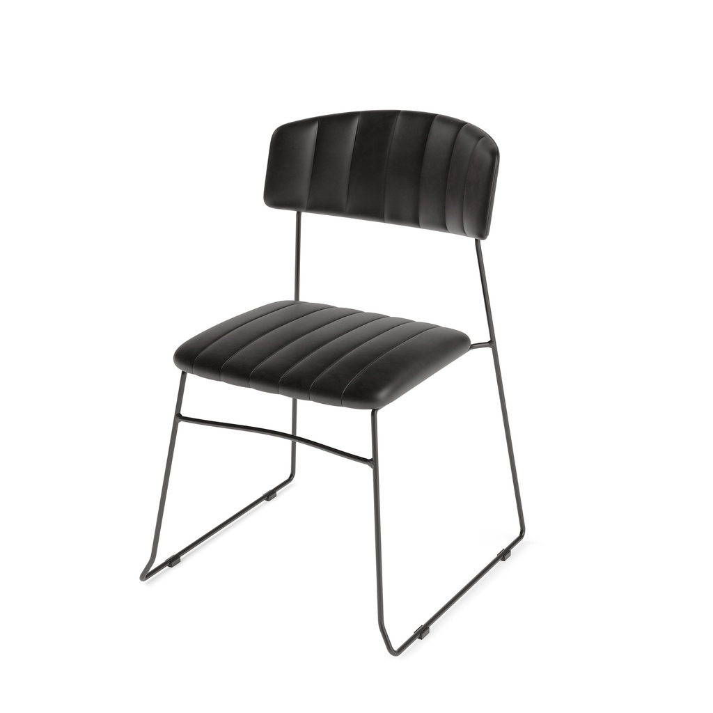 Mundo Stack Chair Black