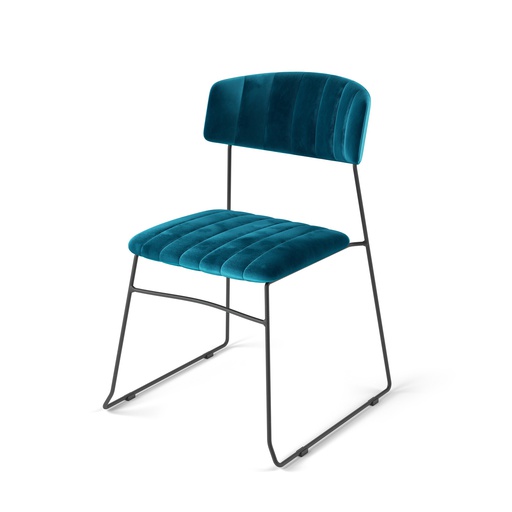 [53006] Mundo Stack Chair Petrol Blue