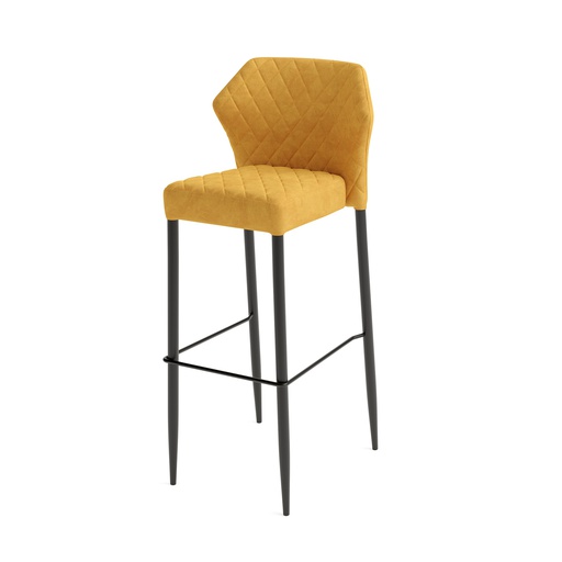 [52104] Louis Bar Chair Yellow