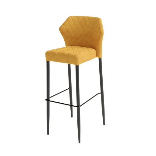 [52104] Louis Bar Stool Yellow