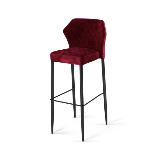 [52107] Louis Bar Stool Bordeaux