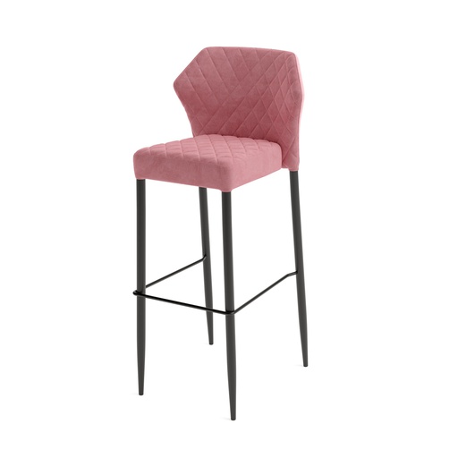 [52106] Louis Bar Stool Chair Pink