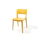 Wing chaise empilable en plastique Jaune moutarde
