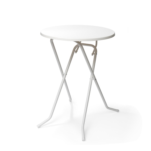 [P21180] Amsterdam Standing Table - White Ø 80 cm