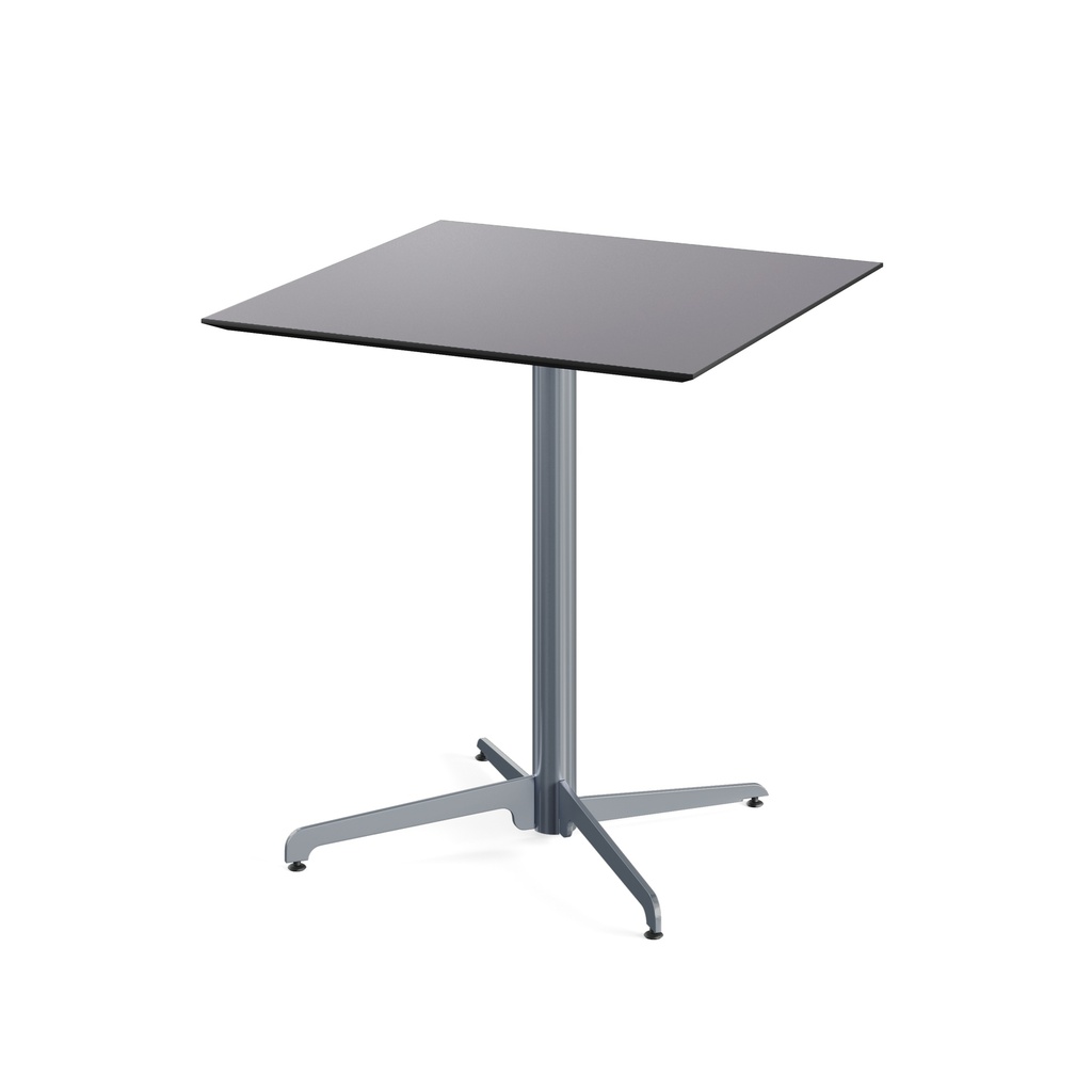 X Cross Terrace Table - Grey/Black HPL 70x70 cm