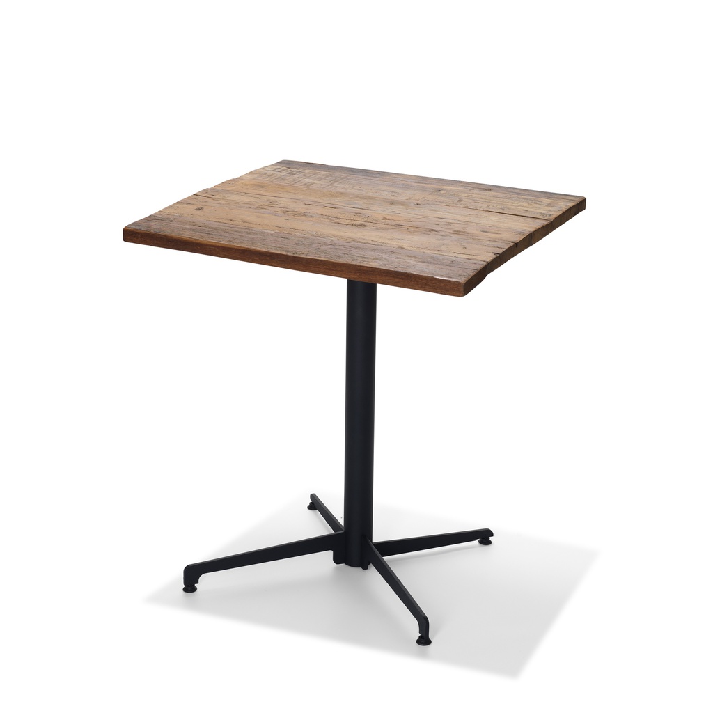 X Cross Terrace Table - Black/Barnwood 70x70 cm