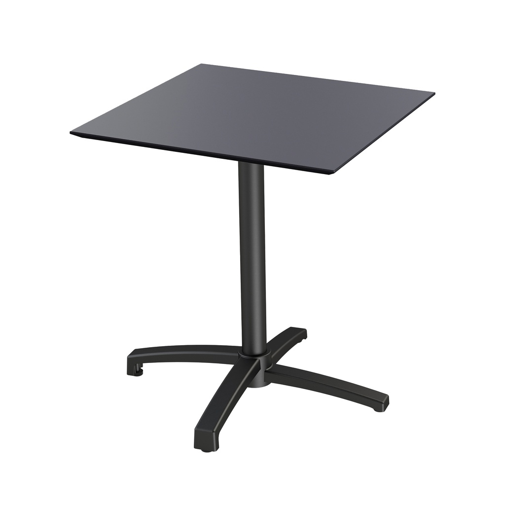 X Cross Terrace Table - Black/Black 70x70 cm