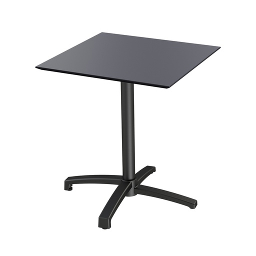 [110031077] X Cross Table - Noir/Noir HPL 70x70 cm