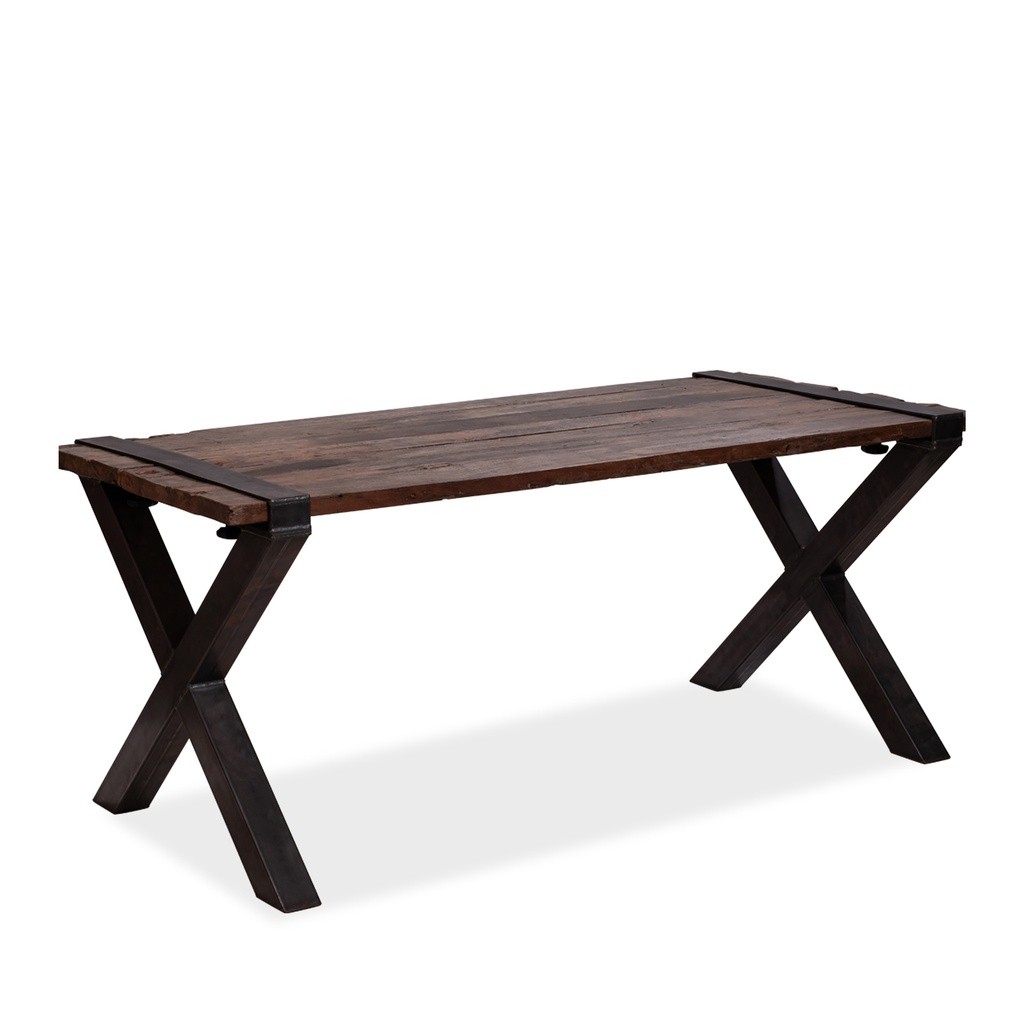 Old Dutch Table ,version basse, pieds en X, 120x80x76 cm