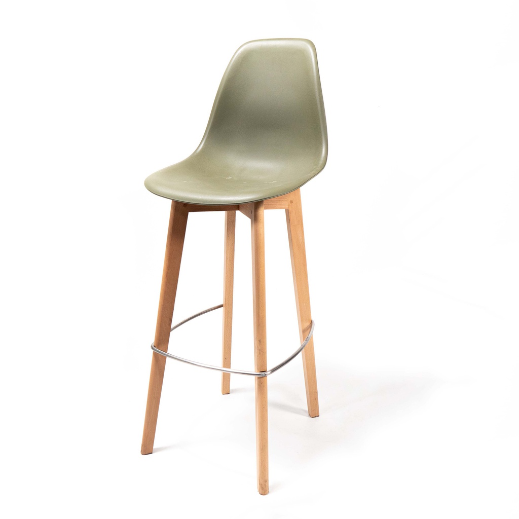 Keeve Bar Chair without armrest Light Brown - Green