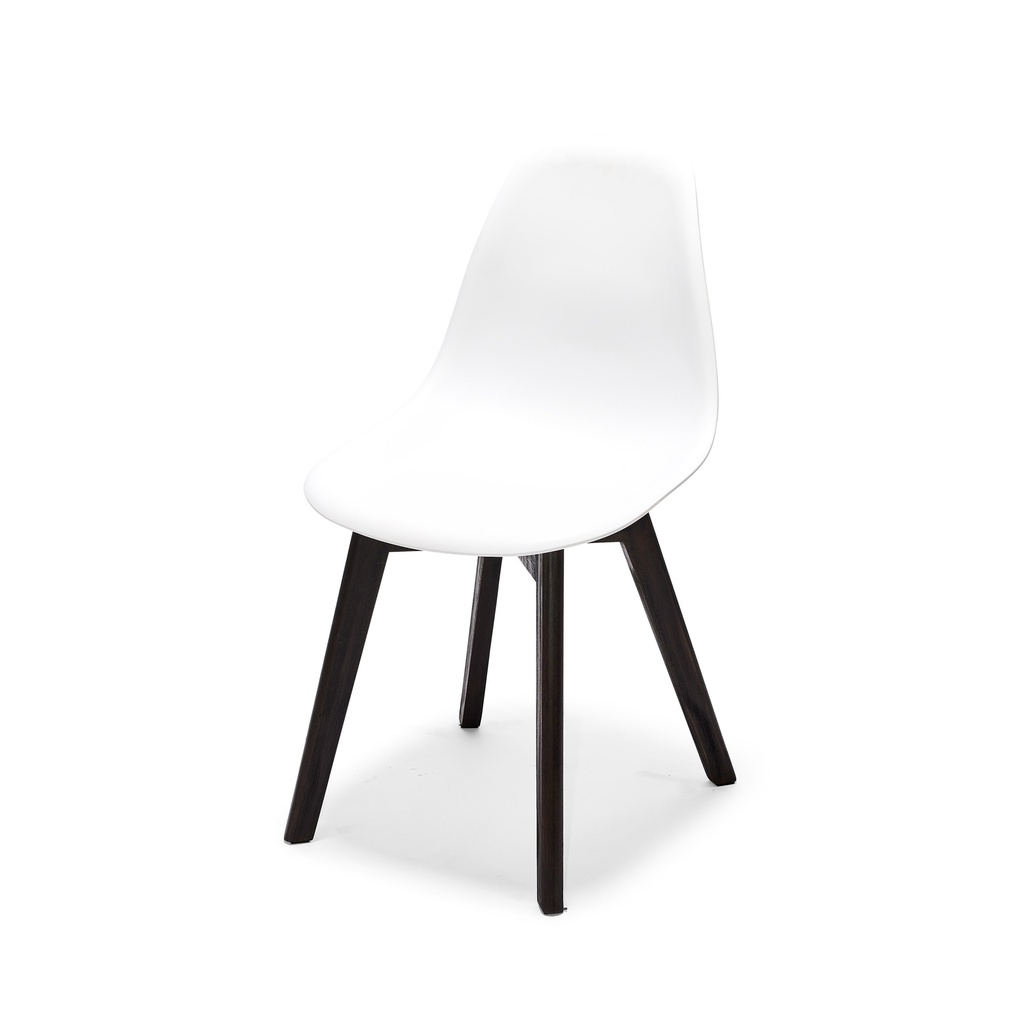 Keeve Stack Chair without armrest Dark Brown - White