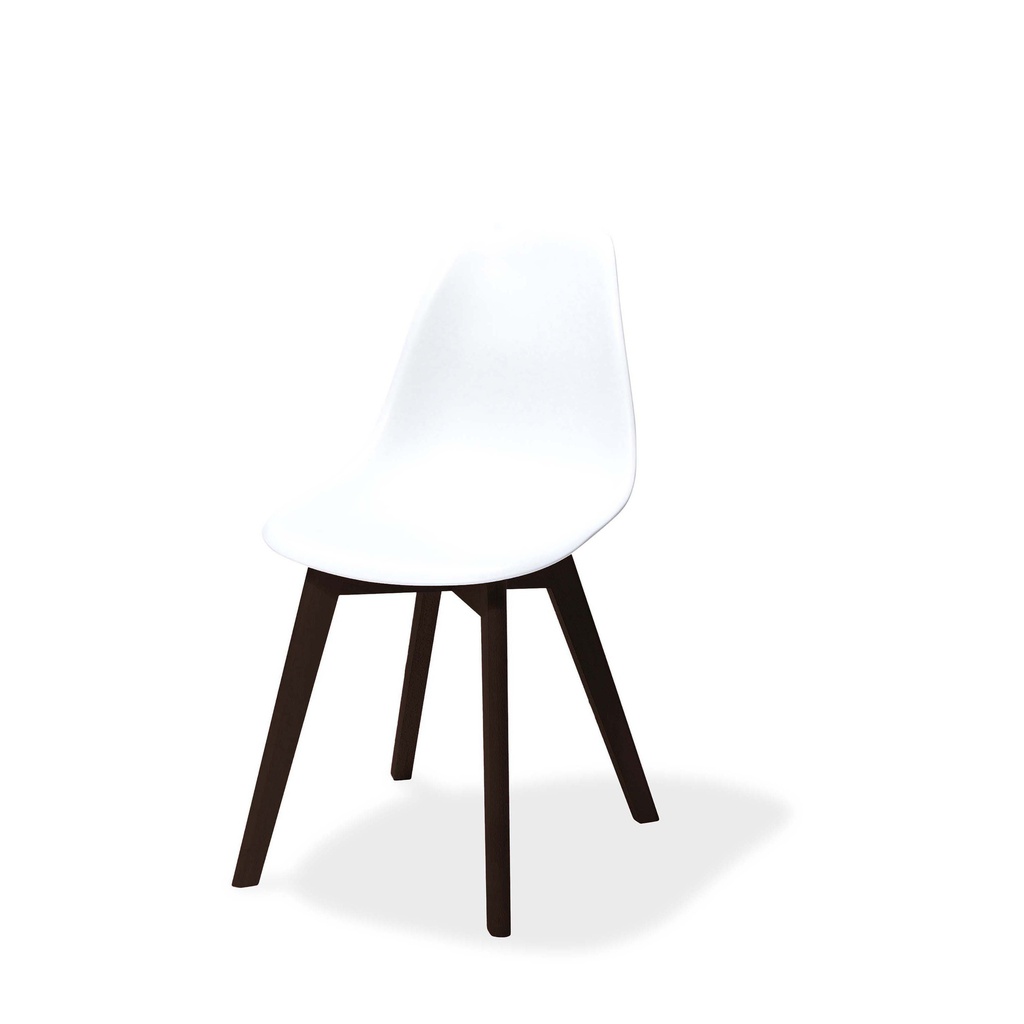 Keeve Stack Chair without armrest Dark Brown - White