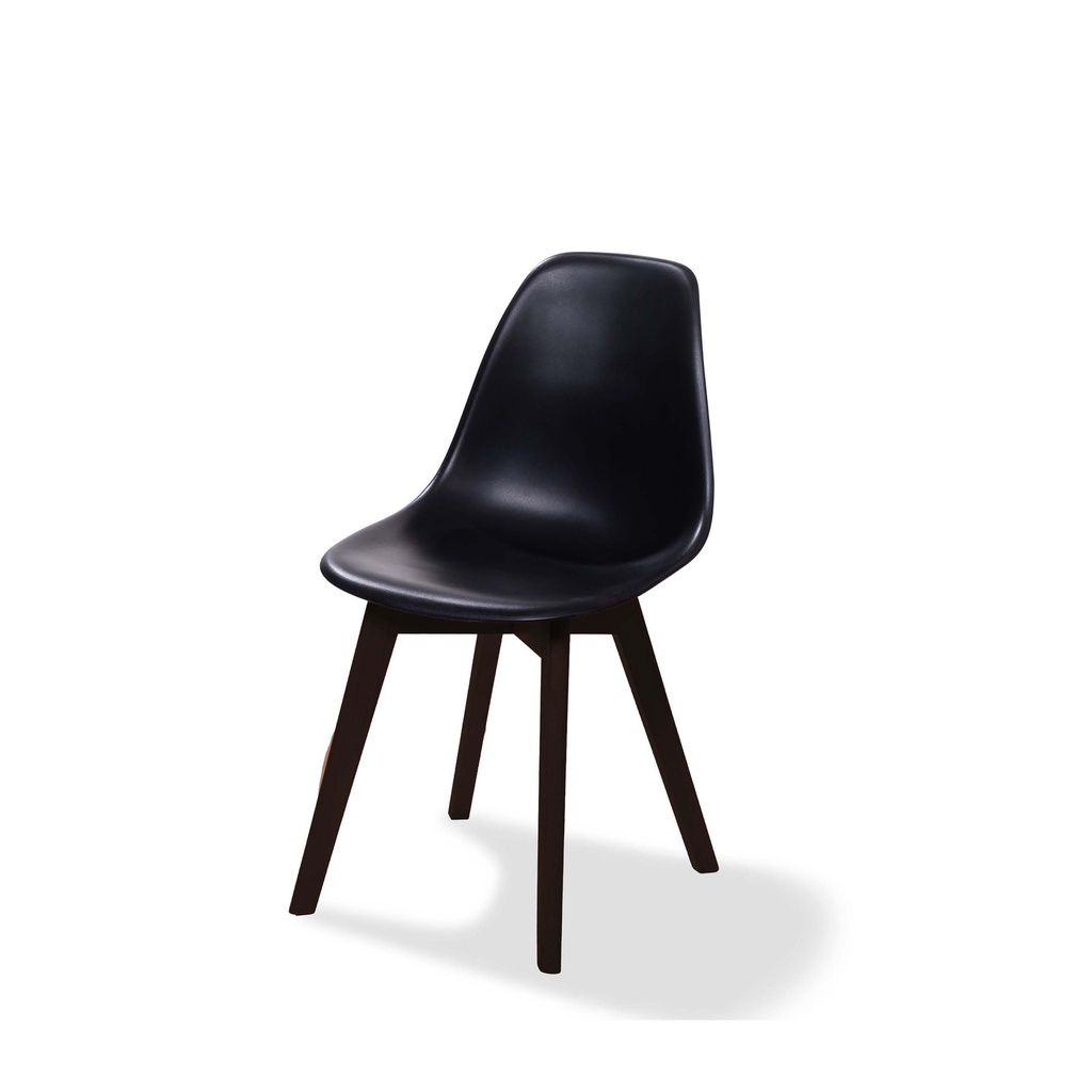 Keeve Stack Chair without armrest Dark Brown -  Black