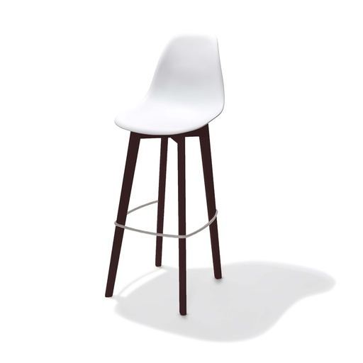 [506FD01SW] Keeve tabouret de bar sans accoudoirs Blanc