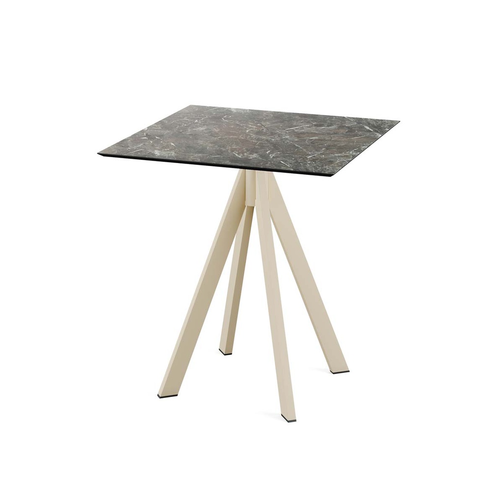 Infinity Terrace Table Sand Frame - Galaxy Marble HPL 70x70 cm