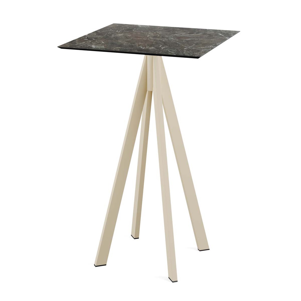 Infinity Standing Table Sand Frame - Galaxy Marble HPL 70x70 cm