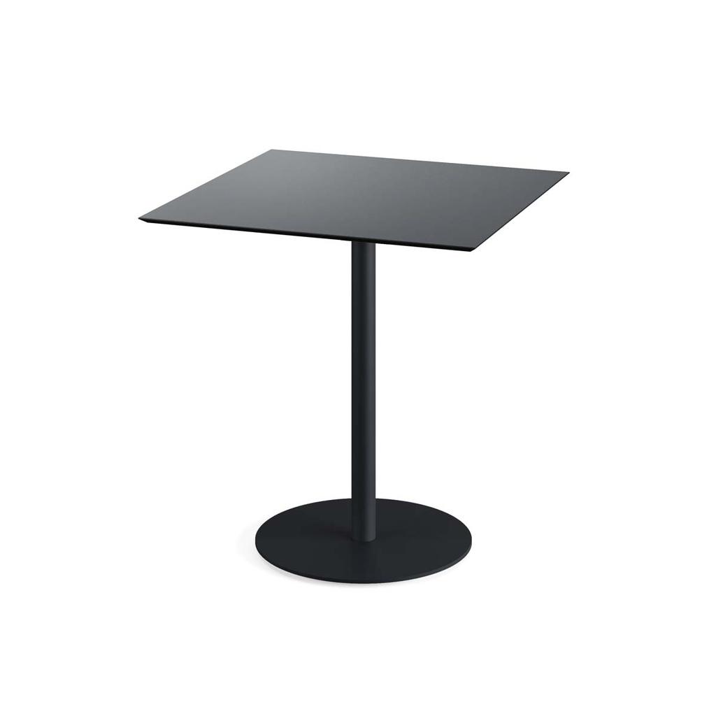 Urban Terrace Table Black Frame - Black HPL 70x70 cm