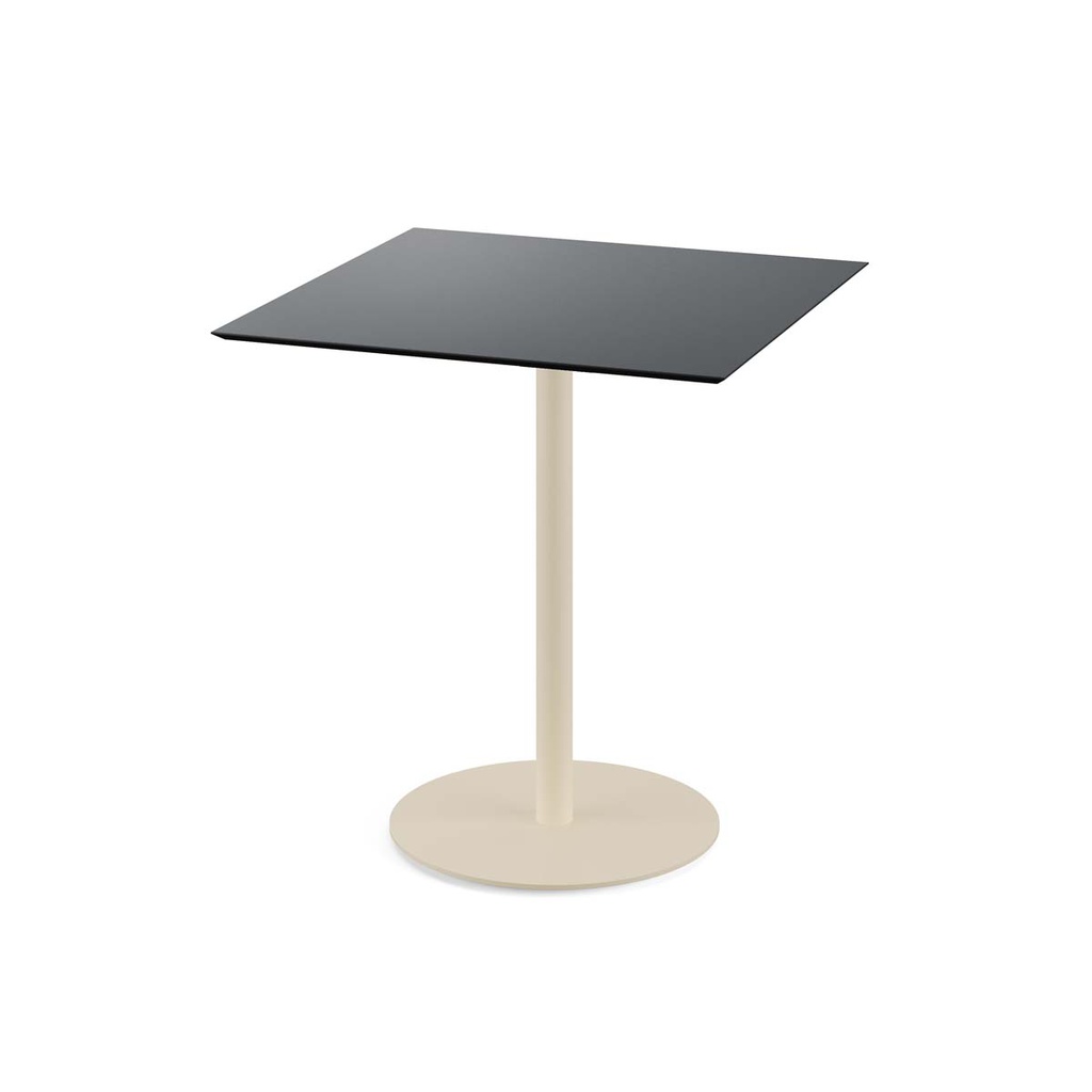 Urban Terrace Table Sand Frame - Black HPL 70x70 cm