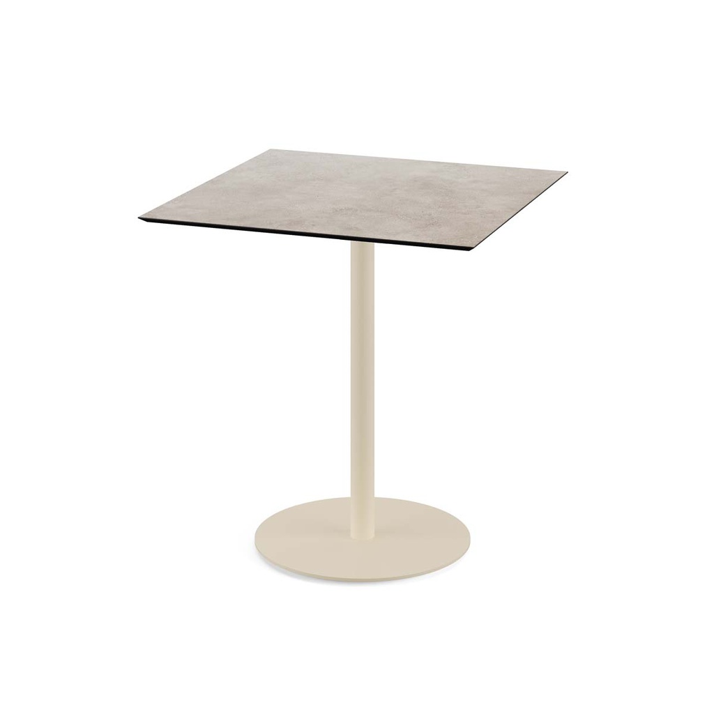 Urban Terrace Table Sand Frame - Moonstone HPL 70x70 cm